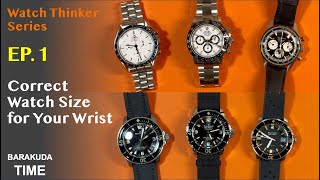 How to pick a correct watch size for your wrist Daytona FiftyFathoms Speedmaster  WatchThinker EP1 [upl. by Iver]