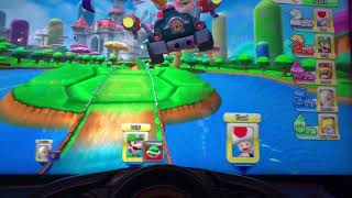 Mario Kart Arcade GP DX  Peach in Kingdom Way Round 2 [upl. by Yroffej]