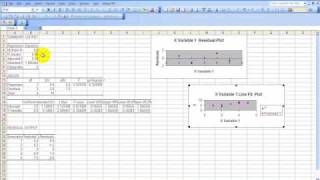 regression analysis 2 in Excel with extended multiple regression analysis example [upl. by Savart]