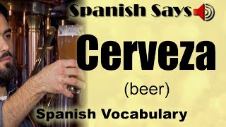 Cerveza How to Say  Pronounce Cerveza  Beer in Spanish  Spanish Says [upl. by Oiluig]