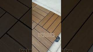 With Our Deck Tile Your Garden Decoration Will Be Quickly Completed decktile wpc garden decking [upl. by Geller809]