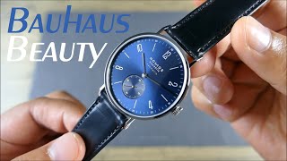 On the Wrist from off the Cuff NOMOS – Tangente Neomatik 39 Blue Gold Full Review [upl. by Ahsemac]