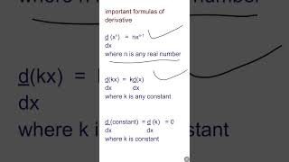 derivative formulas । class 11 math shorts maths [upl. by Stoddart444]