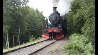 Steam locomotives Ånglok SJ E2 1122 tillverkat 1912 JÅÅJ Åmål 2008 Toreolsson [upl. by Vonni]