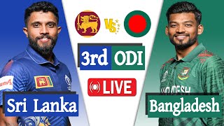 Bangladesh vs Sri Lanka Live  Ban vs Sl live 3rd ODI Match Score  Live Cricket Match Today [upl. by Link]