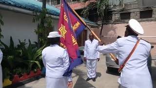 MOMBASA CITADEL THE FLAG CEREMONY MAJOR amp MRS JOHNSTON KATHENDU DOUBLE STEP [upl. by Aiynat]