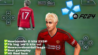 EA SPORTS FC 24 PPSSPP ORIGINAL PS2 On Androidamp ISO BEST Graphics Offline JR 21 [upl. by Ydnys]