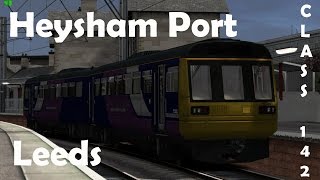 TS2015  Heysham Port  Leeds  Class 142 [upl. by Nosnaj]