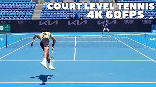 Felix AugerAliassime HIGH INTENSITY Practice With Gabriel Diallo 2023  Court Level 4K 60FPS [upl. by Afatsuom]