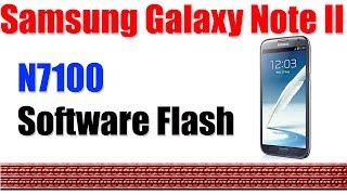 How To Samsung Galaxy Note II N7100 Software Flash Odin Tool [upl. by Megen]