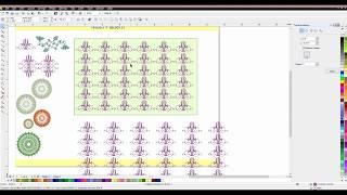 Corel Draw Motif Repeat part 1 [upl. by Salkin]