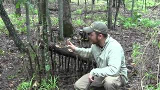 Survival Trapping Large Game Treadle Deadfall [upl. by Geri813]