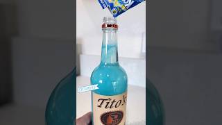 Titos vodka with Blue Raspberry lemonadeKool aid titos recipe drinks saturday goodvibes [upl. by Nosnirb96]