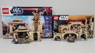 Lego Star Wars Jabbas Palace vs Boba Fetts Throne COMPARISON [upl. by Nelluc]