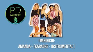 Timbiriche  Amanda Karaoke  Instrumental [upl. by Ecinhoj113]