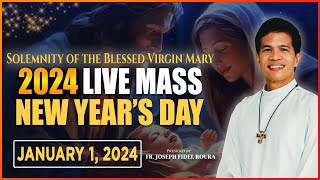 NEW YEAR FILIPINO MASS TODAY LIVE  JANUARY 1 2024  ARAW NG BAGONG TAON  FR JOSEPH FIDEL ROURA [upl. by Onitnevuj655]