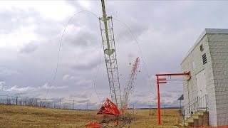 KCCO Guyed Tower  Controlled Demolition Inc [upl. by Onairda]