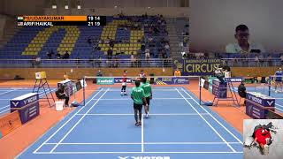 Badminton  MD  VICTOR Ukraine International 2021  MAS ArifHaikal Vs IND PSUdaya [upl. by Esirahs]