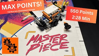 MAX POINTS 550 Points in 228 min 20232024 FLL MASTERPIECE Full Run amp Match Solution [upl. by Sethrida]