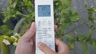 How to Use AC Remote Controller  DAIKIN Inverter Air Conditioner Remote Control Functions [upl. by Giffie370]