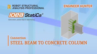 Steel Beam to Concrete Column Connection [upl. by Denae472]