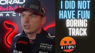 Max verstappen interview did not have fun Las vegasgp f1 maxverstappen formula1 formula [upl. by Ariajay]