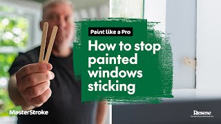 Paint like a Pro  How to stop painted windows sticking [upl. by Joli]