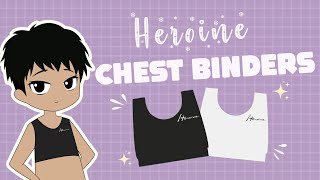 I wore Asias best selling chest binders  Heroine Binders [upl. by Prudie472]