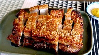 How To Make SUPER CRUNCHY CRISPY PORK BELLY  CHINESE SIU YUK  SIEW YOKE 燒肉 [upl. by Leseil943]