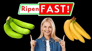 How To Ripen Bananas FAST StepbyStep Guide [upl. by Annaierb]