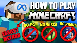 How to Play QUESTCRAFT on the Oculus Quest 2  NO PC NO WIRE NO PHONE  MINECRAFT VR [upl. by Gnues114]