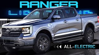 AllElectric 2025 Ford Ranger Lightning  FIRST LOOK at New Electric MidSize PickUp Truck [upl. by Aenert993]