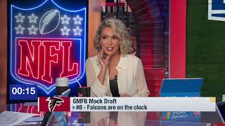 GMFB mock draft of Top 12 picks in 2024 NFL Draft [upl. by Ahsircal65]