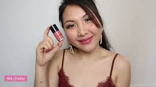 Colourette COLOURTINT FRESH amp MATTE Lip amp Cheek swatches Nessa Alvaro [upl. by Leaper979]