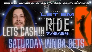 WNBA picks Saturday 76  Liberty vs Fever  Mystics vs Fever [upl. by Geesey]