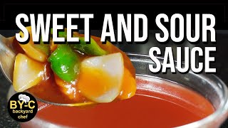 Sweet and Sour Sauce Chinese Style – British Chinese takeaway style sweet and sour sauce [upl. by Hteboj]