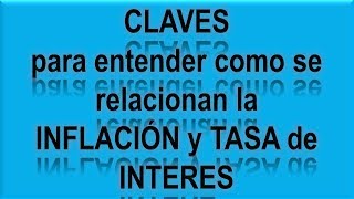 Como se relaciona la Inflacion y la Tasa de Interes en Macroeconomia [upl. by Fionnula944]