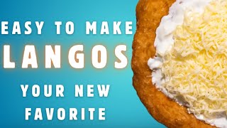 Easy Langos Recipe  Egyszerű Lángos recept [upl. by Norok]