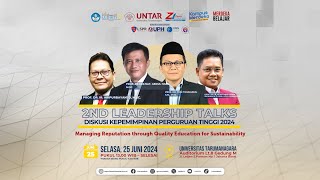 2nd Leadership Talks LLDikti Wilayah III  25 Juni 2024 [upl. by Jemy]