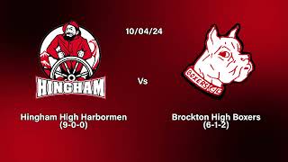 Brockton High School Boys Soccer vs Hingham 10424 [upl. by Angy]