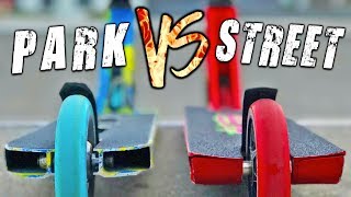 PARK vs STREET BEST CUSTOM PRO SCOOTERS [upl. by Odravde]