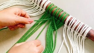 Macrame Simple Wall Hanging Design  Macrame Design 2024 Macramé [upl. by Eikin]