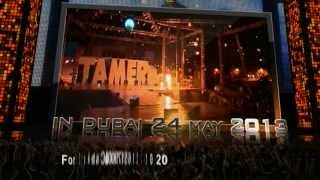 Tamer Hosny Live Concert in Dubai 24 May ADS  اعلان حفل تامر حسني في دبي 24 مايو [upl. by Ayekin283]