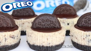 MINI OREO CHEESECAKE RECIPE  Top Tasty Recipes [upl. by Aleiram]