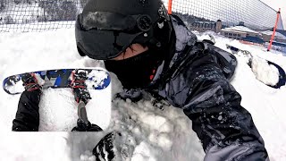 절단러의 스노우보드 도전  Amputee challenges for Snowboarding [upl. by Naihtsirc]