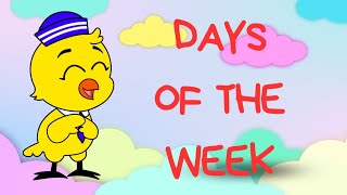 Days of the week Song for Kids  Sunday Monday with fun  Kids Learning [upl. by Venable]