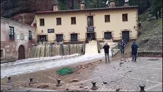 Inundaciones en Barranco de la Hoz en Molina de Aragón [upl. by Atela]