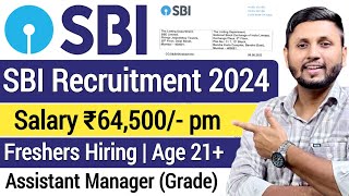 SBI Recruitment 2024  Freshers  SBI Bank New Job Vacancy  Sbi Job Vacancy 2024  Bank Jobs 2024 [upl. by Iht]