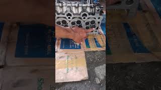 Leak test  valve cylinder head  Hyundai accent crdi [upl. by Zelazny]