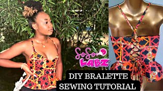 DIY Bralette TutorialEasy Full Coverage Bralette Sewing Tutorial Beginner Friendly [upl. by Halludba]